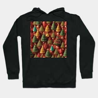 Christmas Trees , 3D PUFFY  Effect Hoodie